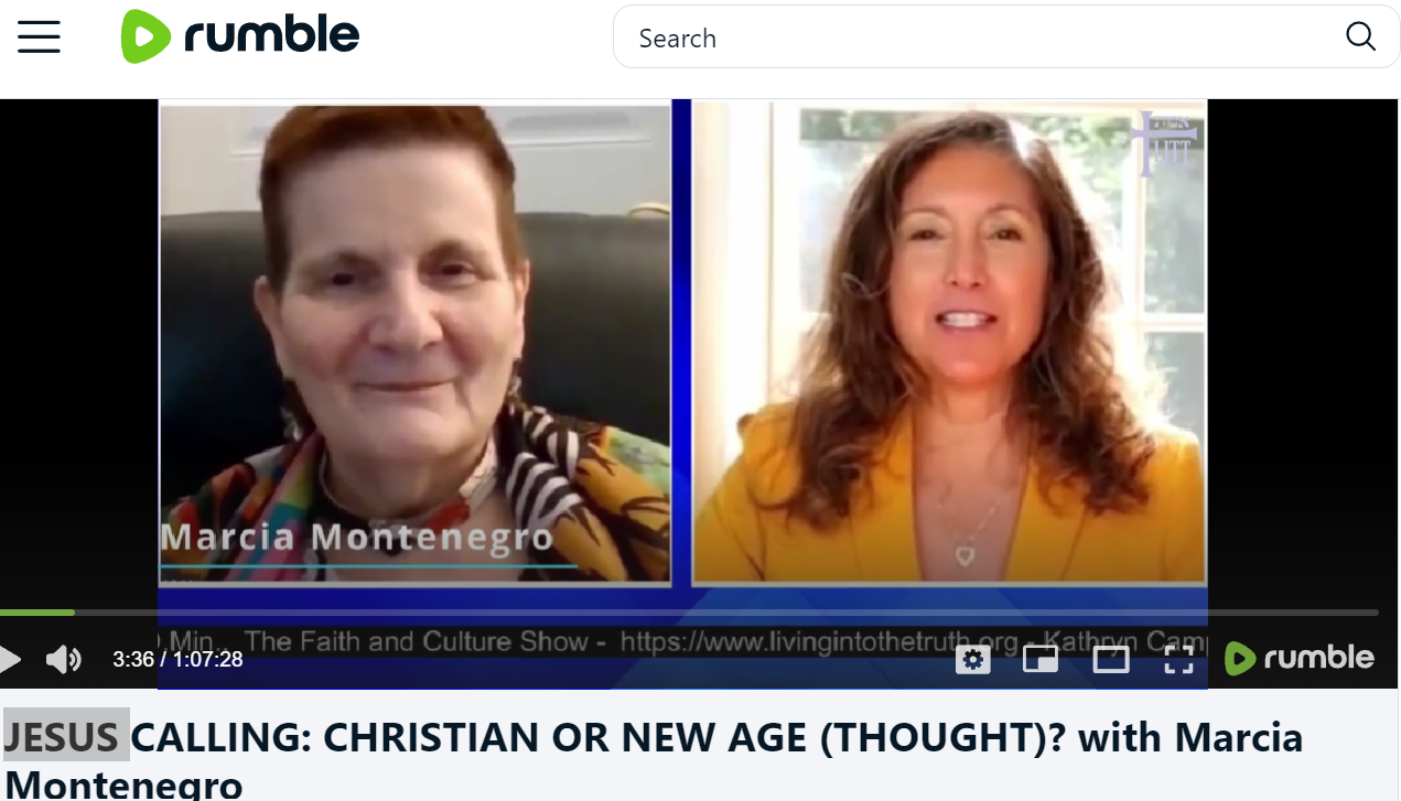 VIDEO INTERVIEW WITH FAITH & CULTURE ON JESUS CALLING